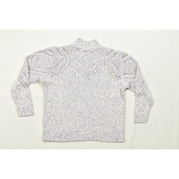 Torrid Women's Plus Size 2 Marled Cable Knit Mock Neck Sweater - Picture 2 of 8